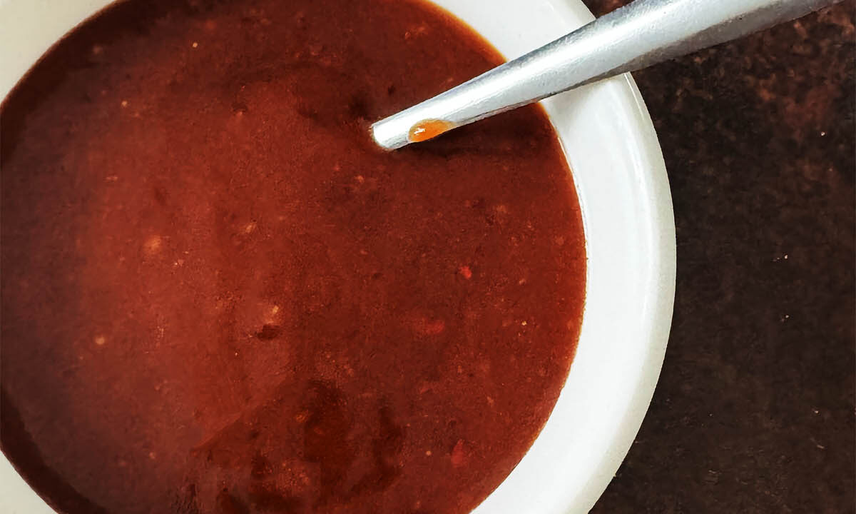 Tonkatsu Sauce in a serving bowl.